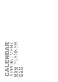 CALENDAR APPOINTMENT PLANNER 2023 2024 2025 (USA)