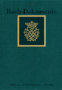 Bach-Dokumente / Dokumente zum Nachwirken Bachs 1750-1800