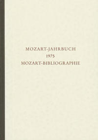 Mozart-Jahrbuch / Mozart-Jahrbuch 1975