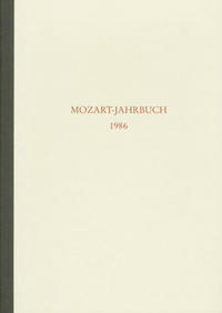 Mozart-Jahrbuch / Mozart-Jahrbuch 1986