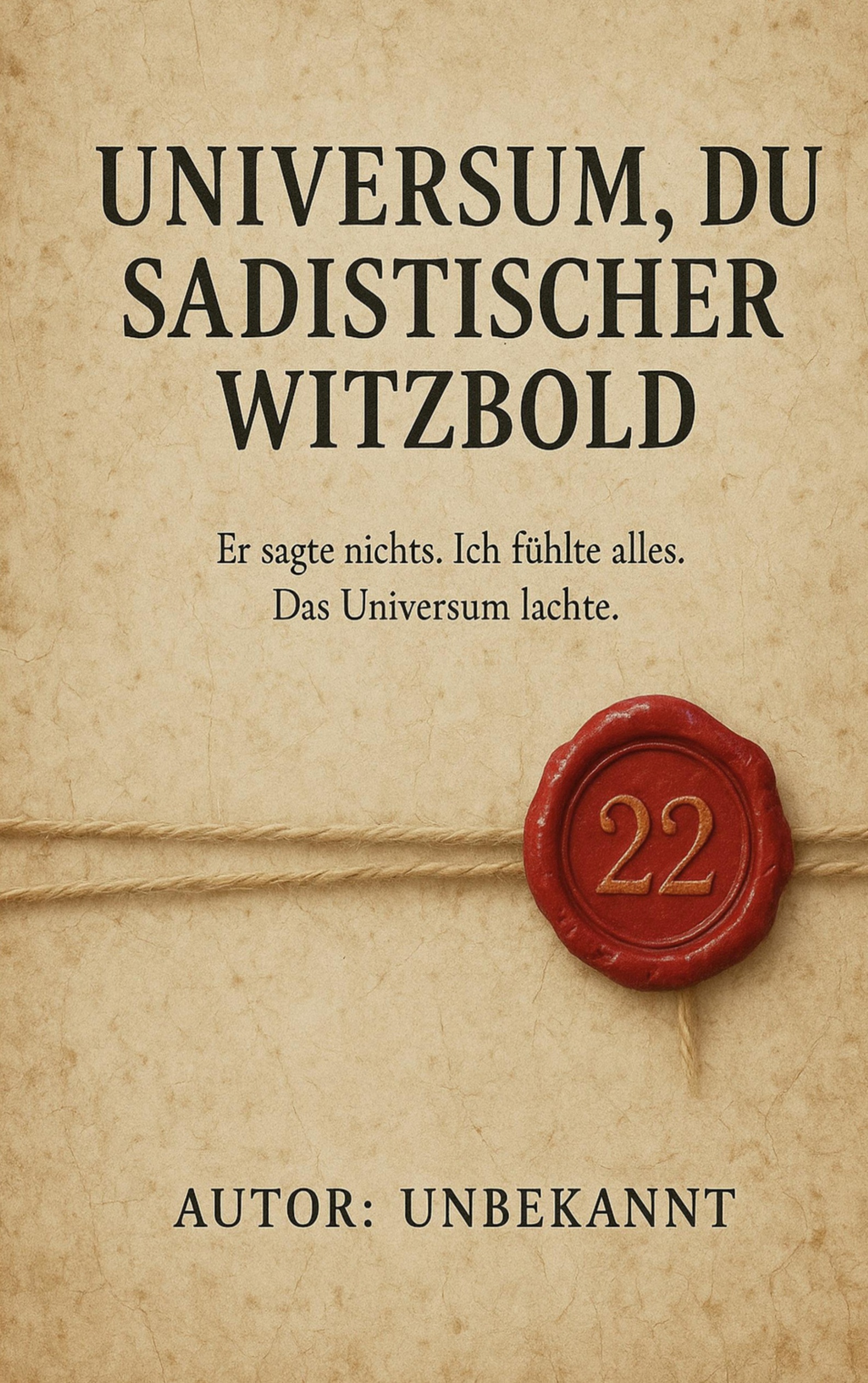 Cover-Abbildung für Universum, du sadistischer Witzbold (Softcover/Paperback) (99999---978-3-7693-8752-0)