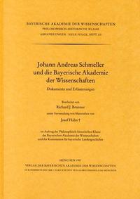 Johann Andreas Schmeller und die Bayerische Akademie der Wissenschaften