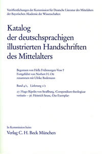 Katalog der deutschsprachigen illustrierten Handschriften des Mittelalters Band 4/1, Lfg. 1/2: 27-36