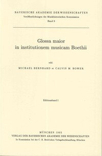 Glossa maior in institutionem musicam Boethii