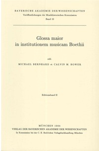 Glossa maior in institutionem musicam Boethii