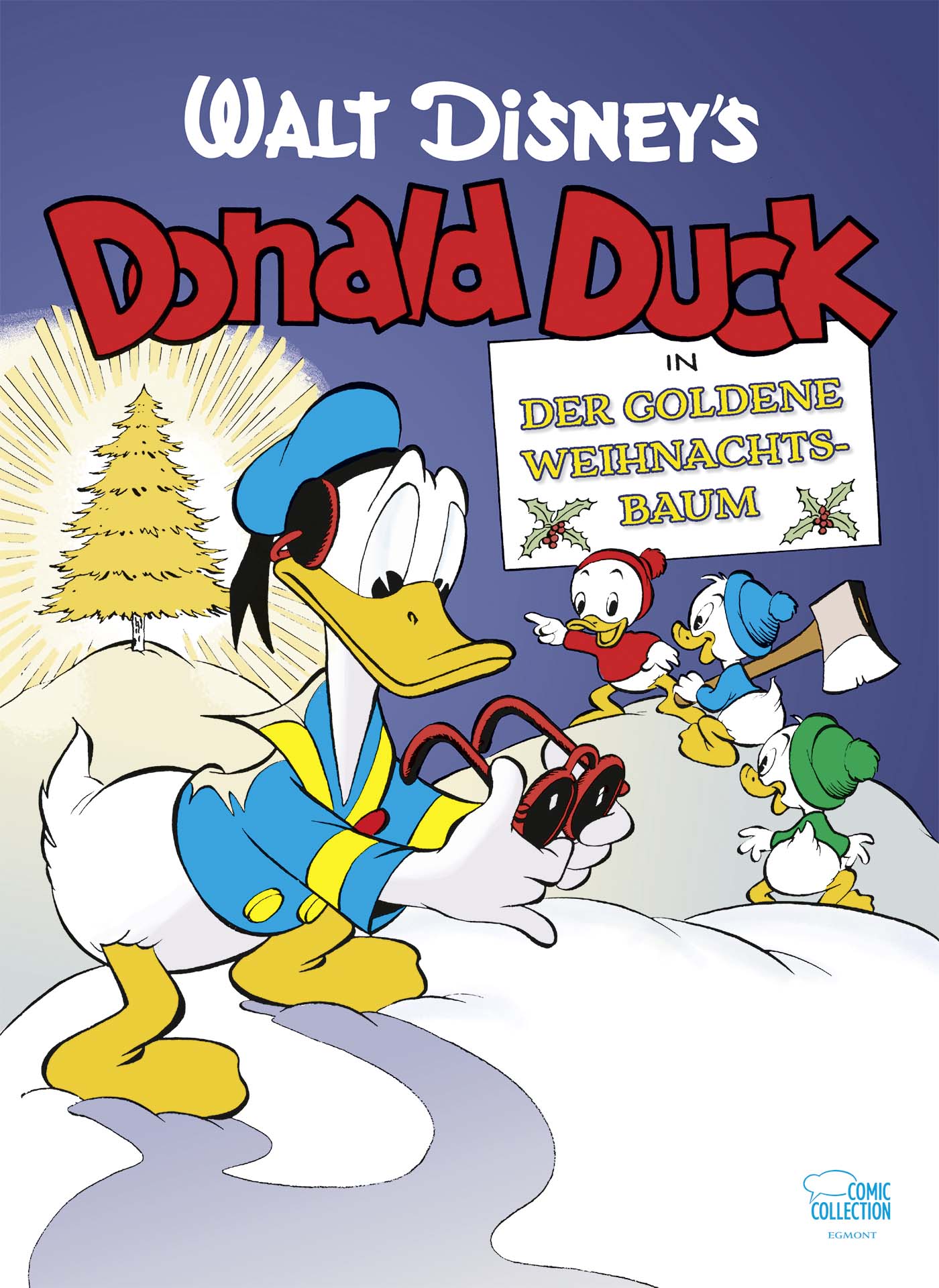 Cover-Abbildung für Der Goldene Weihnachtsbaum - Magische Weihnachten in Entenhausen (Hardcover) (99999---978-3-7704-1105-4)
