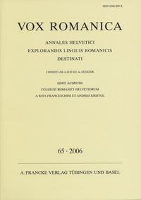 Vox Romanica 65 (2006)