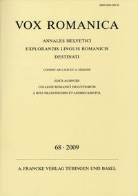 Vox Romanica 68 (2009)