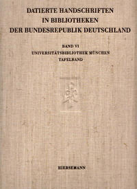 Datierte Handschriften in Bibliotheken der Bundesrepublik Deutschland