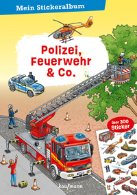 Cover-Abbildung für Mein Stickeralbum - Polizei, Feuerwehr & Co. (99999---978-3-7806-6566-9)