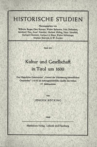 Kultur und Gesellschaft in Tirol um 1600