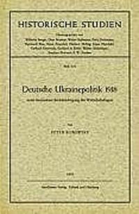 Deutsche Ukrainepolitik 1918