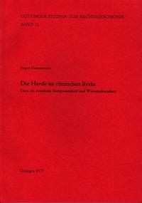 Die Herde im römischen Recht