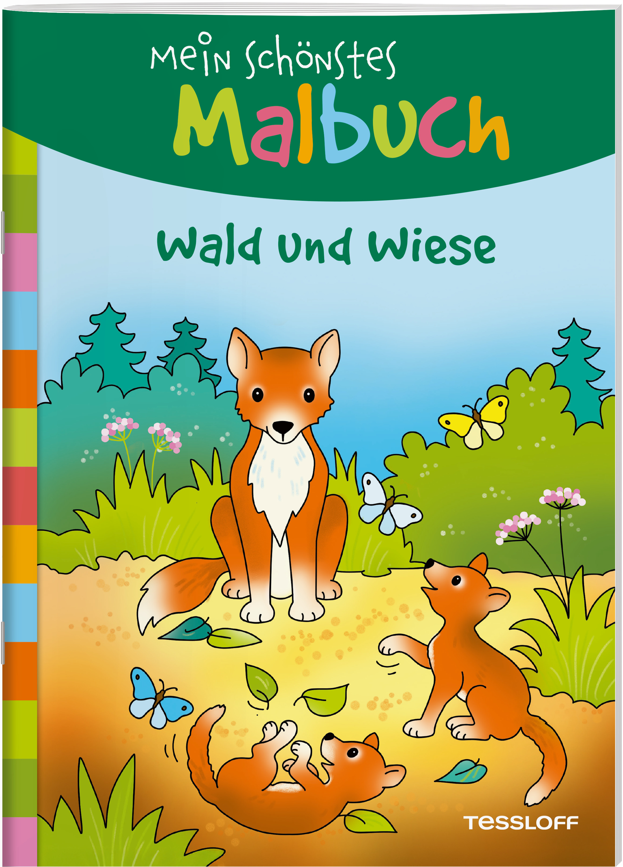 Cover-Abbildung für Mein schönstes Malbuch. Wald und Wiese (99999---978-3-7886-4554-0)