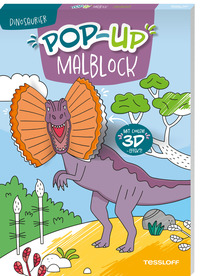 Cover-Abbildung für Pop-up Malblock. Dinosaurier (Softcover/Paperback) (99999---978-3-7886-4719-3)