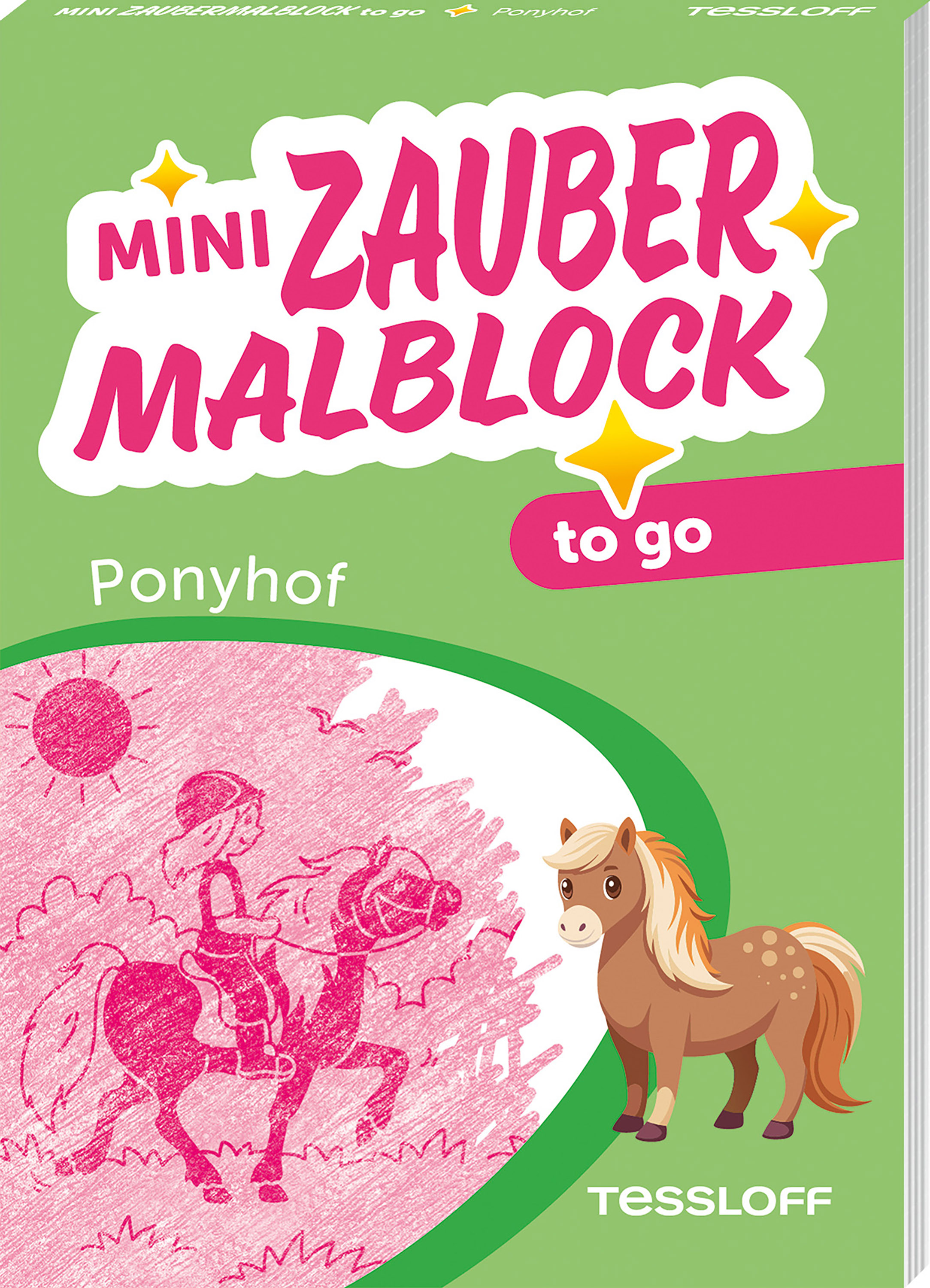 Cover-Abbildung für Mini Zaubermalblock to go. Ponyhof (Softcover/Paperback) (99999---978-3-7886-4748-3)