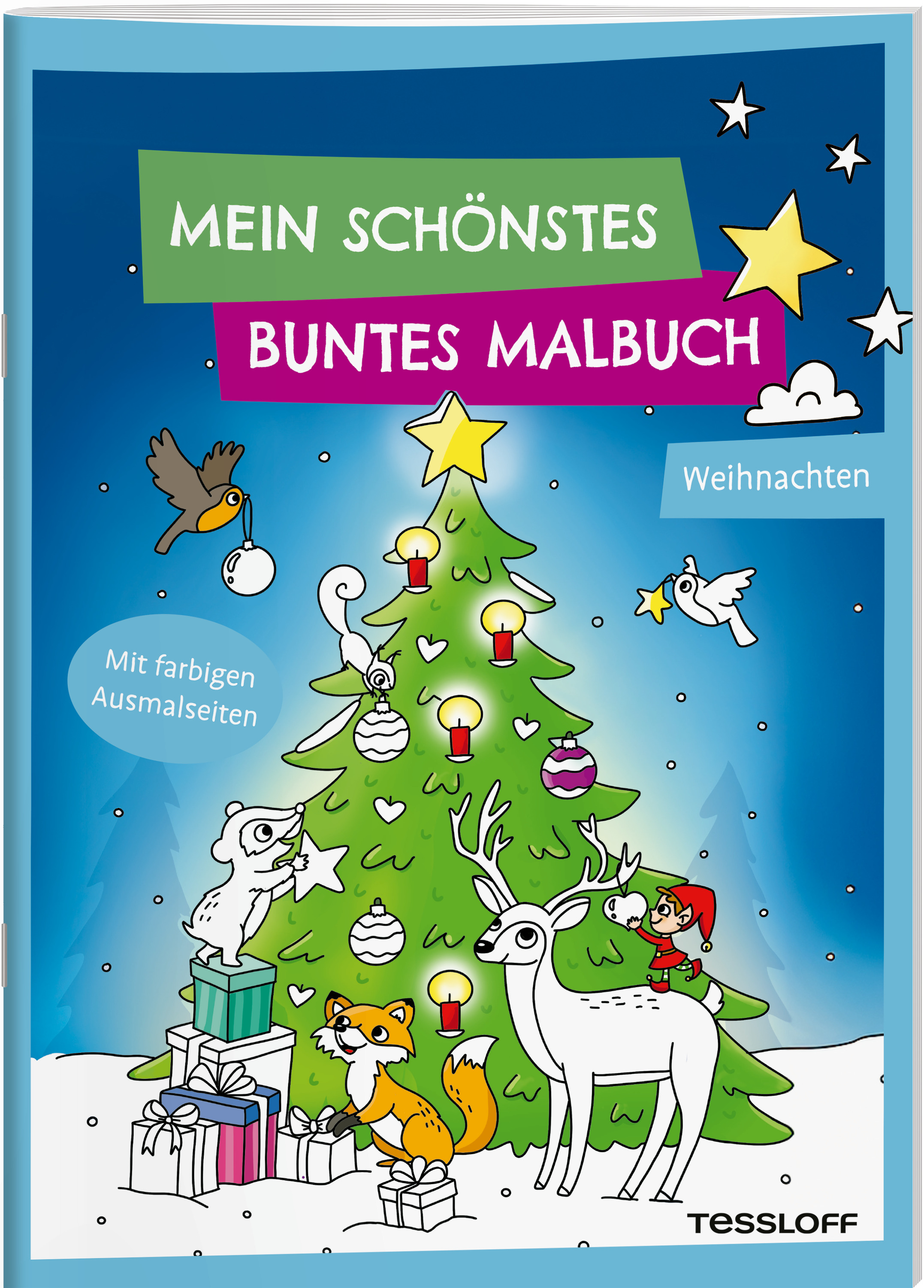 Cover-Abbildung für Mein schönstes buntes Malbuch. Weihnachten (99999---978-3-7886-4766-7)