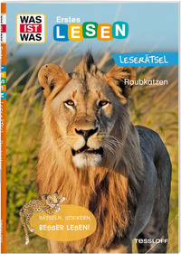 Cover-Abbildung für WAS IST WAS Erstes Lesen Leserätsel Heft 10. Raubkatzen (99999---978-3-7886-7742-8)