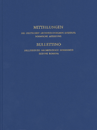 Mitteilungen des Deutschen Archäologischen Instituts, Römische Abteilung