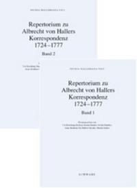 Studia Halleriana / Repertorium zu Albrecht von Hallers Korrespondenz 1724-1777