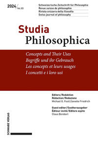 Concepts and Their Uses / Begriffe und ihr Gebrauch / Les concepts et leurs usages / I concetti e i loro usi