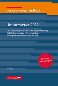 Veranlagungshandb. Umsatzsteuer 2022,65. A.