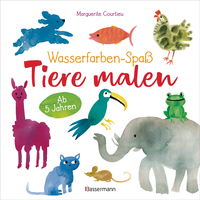 Cover-Abbildung für Wasserfarben-Spaß: Tiere malen. Mit wenigen Pinselstrichen. Für Aquarell- und Wasserfarben. (Hardcover) (99999---978-3-8094-4959-1)