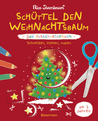 Cover-Abbildung für Schüttel den Weihnachtsbaum - Das Ausschneidebuch. Schneiden, kleben, malen für Kinder ab 3 Jahren (Softcover/Paperback) (99999---978-3-8094-5137-2)