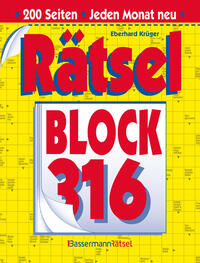 Rätselblock 316 (5 Exemplare à 2,99 €)
