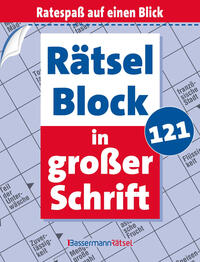 Rätselblock in großer Schrift 121 (5 Exemplare à 2,99 €)