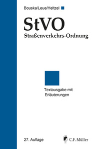 Cover-Abbildung für StVO Straßenverkehrs-Ordnung (Softcover/Paperback) (99999---978-3-8114-6258-8)
