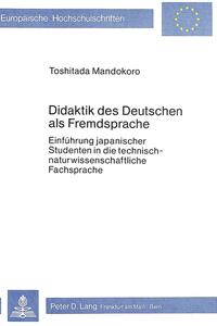 Didaktik des Deutschen als Fremdsprache