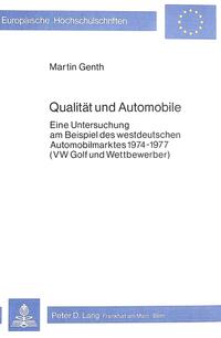 Qualität und Automobile