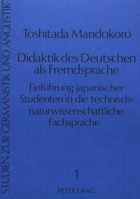 Didaktik des Deutschen als Fremdsprache