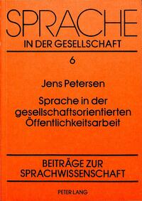 Sprache in der gesellschaftsorientierten Öffentlichkeitsarbeit