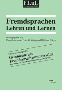 FLuL - Fremdsprachen Lehren und Lernen, 39 (2010)