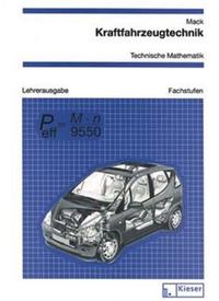 Kraftfahrzeugtechnik / Kraftfahrzeugtechnik - Technische Mathematik