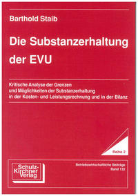 Die Substanzerhaltung der EVU