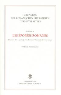 Grundriss der romanischen Literaturen des Mittelalters / C. Franco-italien et épopée franco-italienne