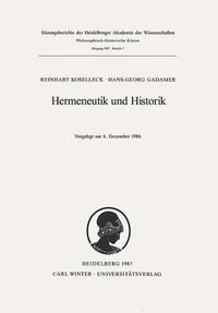 Hermeneutik und Historik