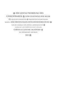 Die Gestaltwerdung des Unsichtbaren