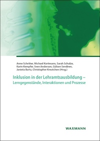 Cover-Abbildung für Inklusion in der Lehramtsausbildung – Lerngegenstände, Interaktionen und Prozesse (Softcover/Paperback) (99999---978-3-8309-4599-4)