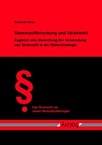 Stammzellforschung und Strafrecht