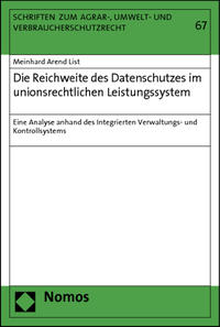 Die Reichweite des Datenschutzes im unionsrechtlichen Leistungssystem