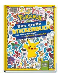 Pokémon: Das große Stickerbuch mit allen Regionen von Kanto bis Galar von  Pokémon (kartoniertes Buch)