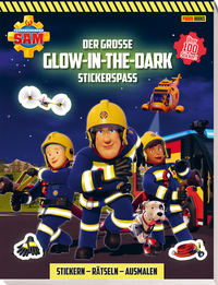 Cover-Abbildung für Feuerwehrmann Sam: Der große Glow-in-the-Dark Stickerspaß: Stickern - Rätseln - Ausmalen (Softcover/Paperback) (99999---978-3-8332-4623-4)