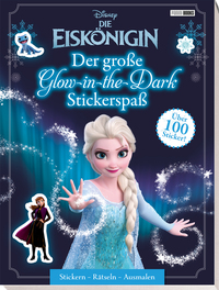 Cover-Abbildung für Disney Die Eiskönigin: Der große Glow-in-the-Dark-Stickerspaß: Stickern - Rätseln - Ausmalen (Softcover/Paperback) (99999---978-3-8332-4675-3)