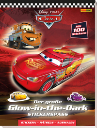 Cover-Abbildung für Disney Cars: Der große Glow-in-the-Dark-Stickerspaß: Stickern - Rätseln - Ausmalen (Softcover/Paperback) (99999---978-3-8332-4677-7)