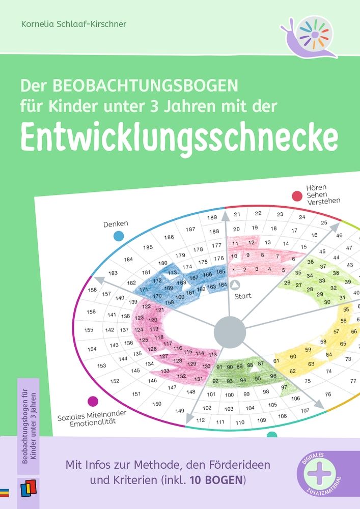 Cover-Abbildung für Der Beobachtungsbogen für Kinder unter 3 Jahren mit der Entwicklungsschnecke (99999---978-3-8346-6897-4)