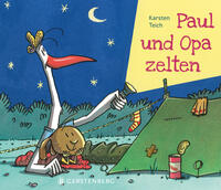 Paul und Opa zelten